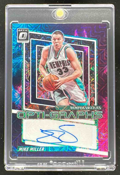 2023-24 Donruss Optic Opti Graphs Choice Nebula #OG-MLR Mike Miller Auto 1/1