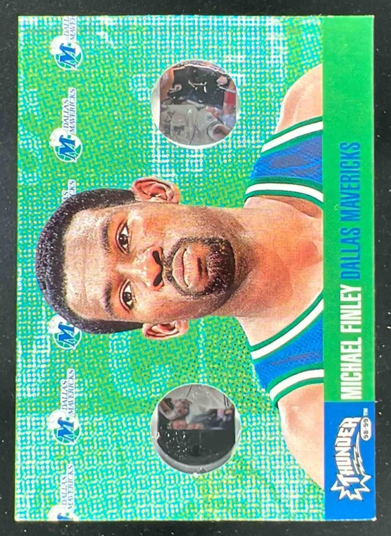 1998-99 Skybox x Thunder Flight School #3 Michael Finley
