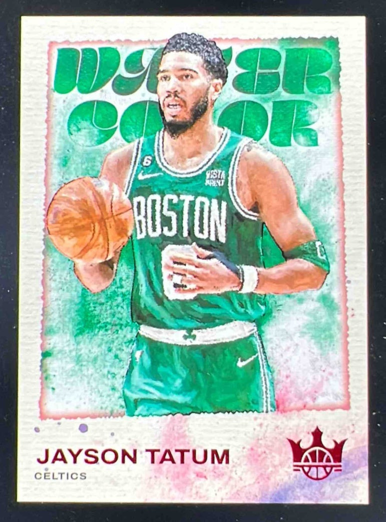 2023-24 Panini Court Kings Water Color Ruby #7 Jayson Tatum /149