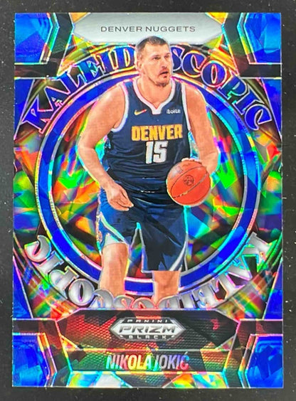 2024-25 Panini Prizm Black Kaleidoscopic Blue Ice Prizms #8 Nikola Jokic /125