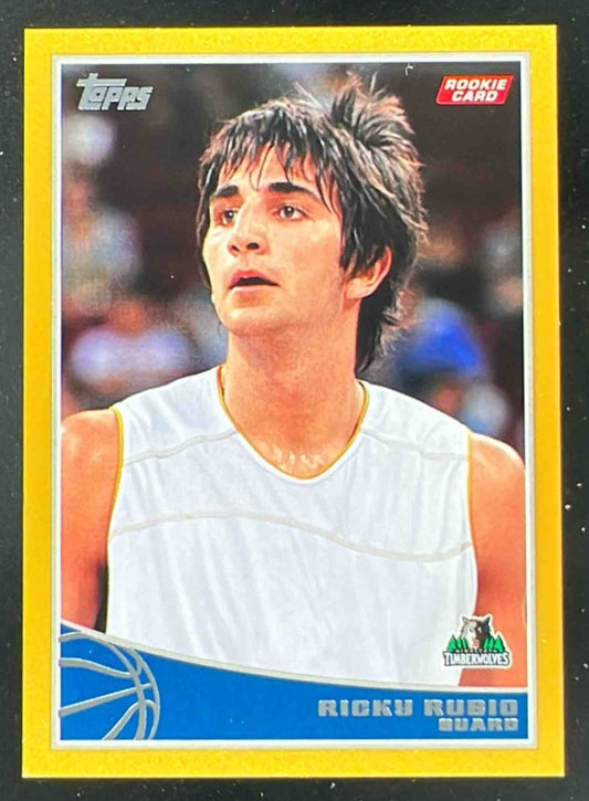 2009-10 Topps Gold #317 Ricky Rubio RC /2009