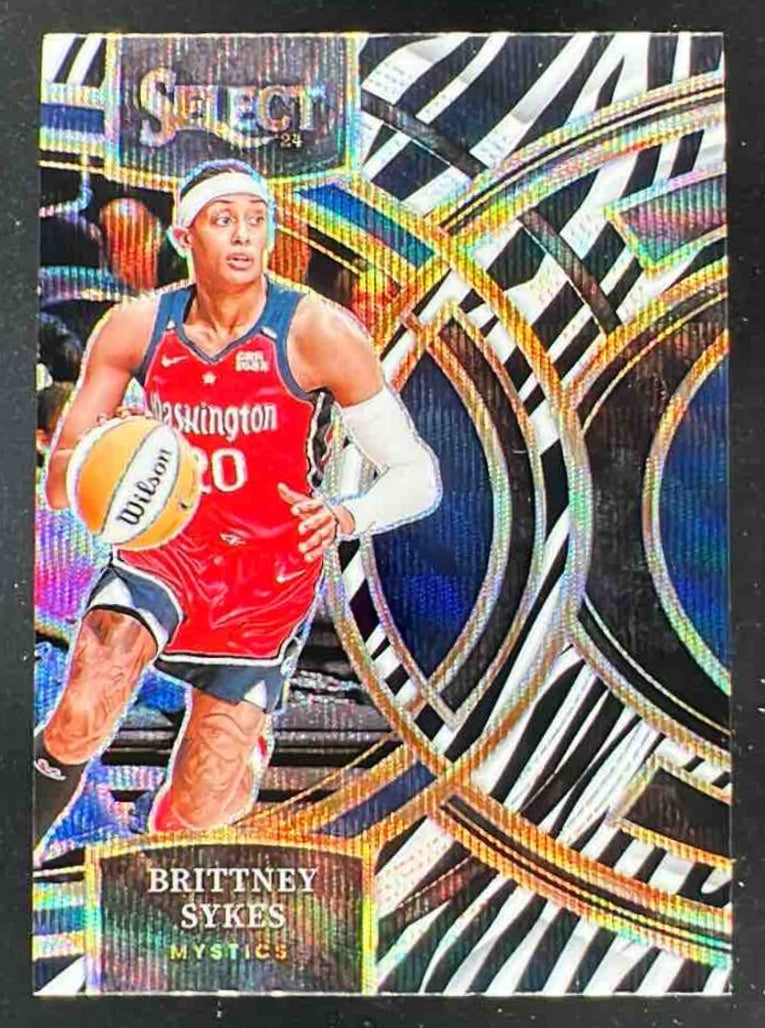 2024 Panini Select WNBA Zebra Prizm SSP #106 Brittney Sykes Premier Level