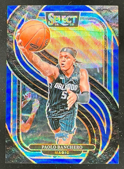 2024-25 Panini Select Premier Blue Wave Prizm #158 Paolo Banchero /75
