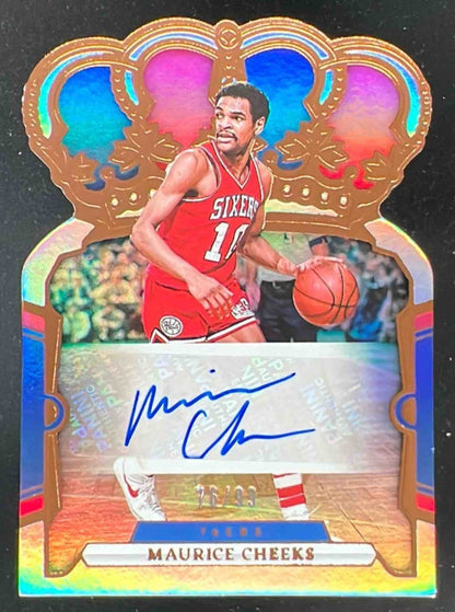 2023-24 Crown Royale Crown Autographs #CA-CHE Maurice Cheeks Autograph Auto /99