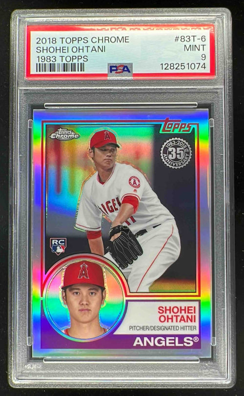 2018 Topps Chrome 1983 Topps Refractors #83T-6 Shohei Ohtani RC PSA 9
