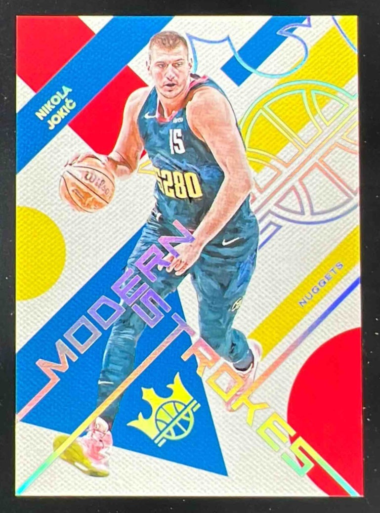 2024-25 Panini Court Kings Modern Strokes Burgundy #1 Nikola Jokic /125