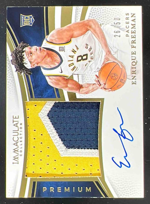 2024 Immaculate Collection Premium Patch Autographs #19 Enrique Freeman Auto /50